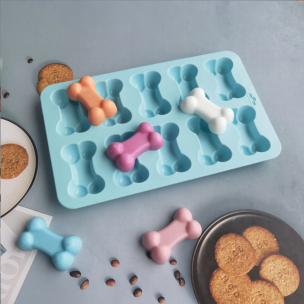 Dog Bone Ice Trays Silicone Pet Treat Molds 3