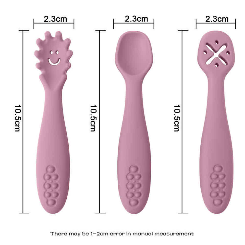 Silicone Baby Learning Spoons 5