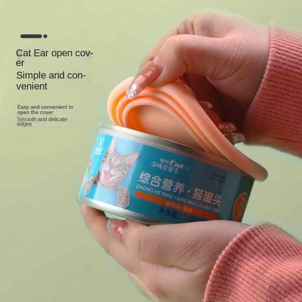 Pet Can Cover Preservation Silicone Cover Dog Can Seal Cover Universal Sealing Cover Silicone Can Cover Pet Accessories 3