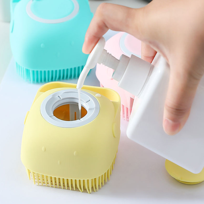 Pet Dog Shampoo Massager Silicone Brushes 5