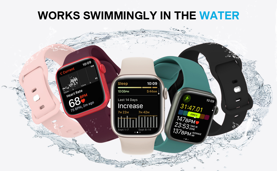 For Apple Silicone Wristband 2