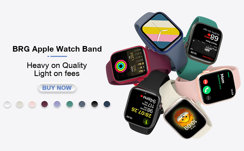 For Apple Silicone Wristband 5