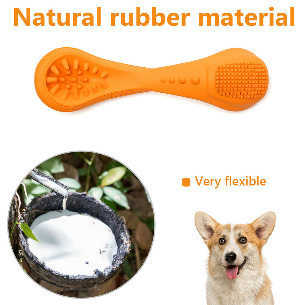 Rubber Puppy Toy Dog Spoon Shaped 4