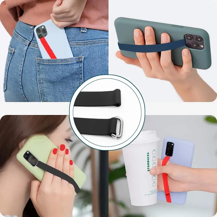 Anti-fall Silicone Mobile Phone Finger Strap 2