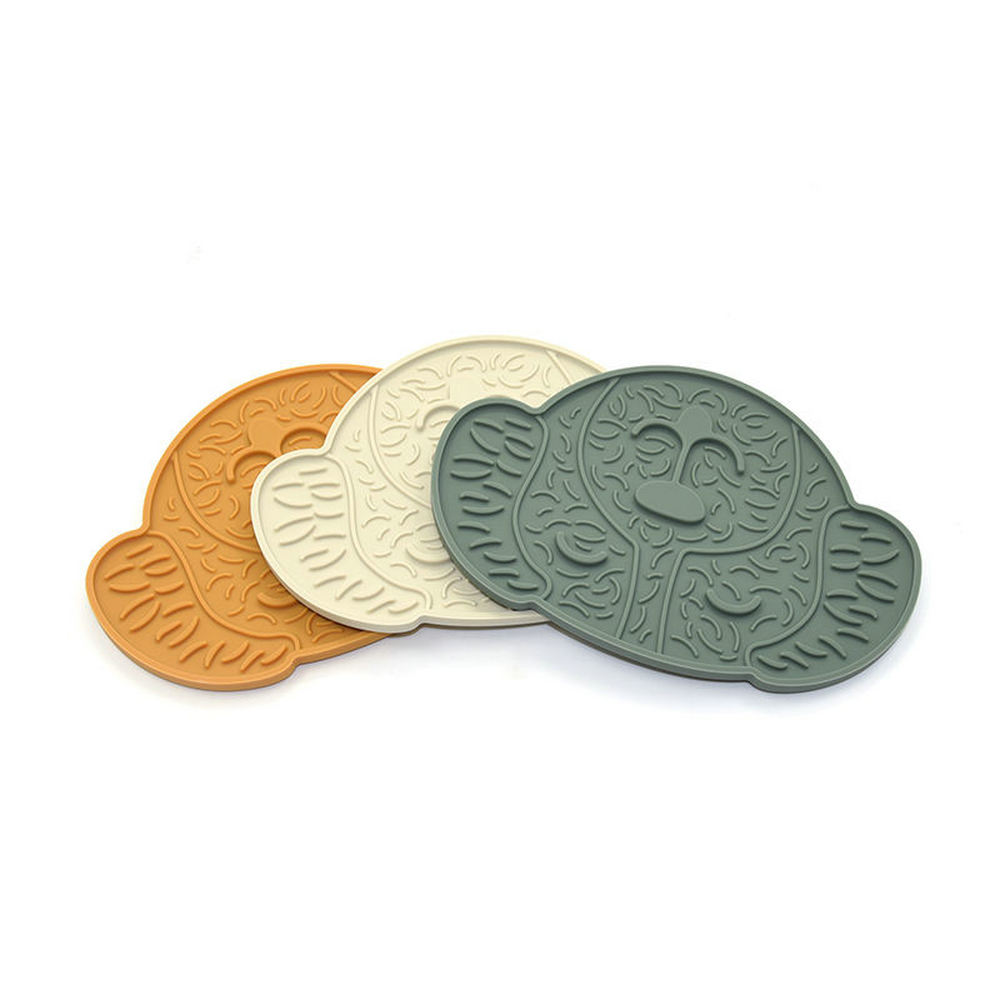Silicone Dog Food Mat Dog Slow Feeder Dog Food Lick Pad Slow Eating 2