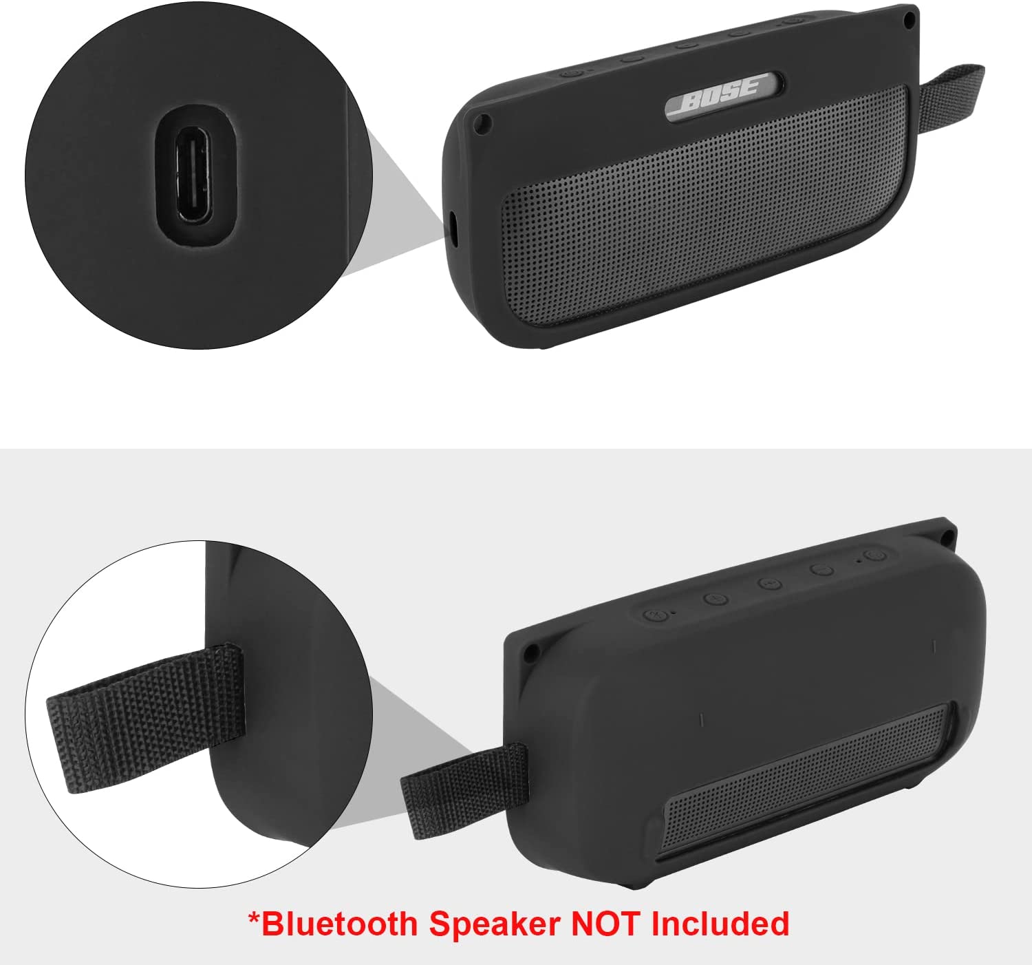Silicone Case Compatible with Bose SoundLink Flex Portable Bluetooth Speaker 4