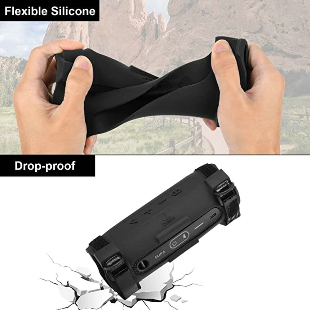 Silicone Case Cover for JBL Flip 6 Wireless Bluetooth Speaker 3
