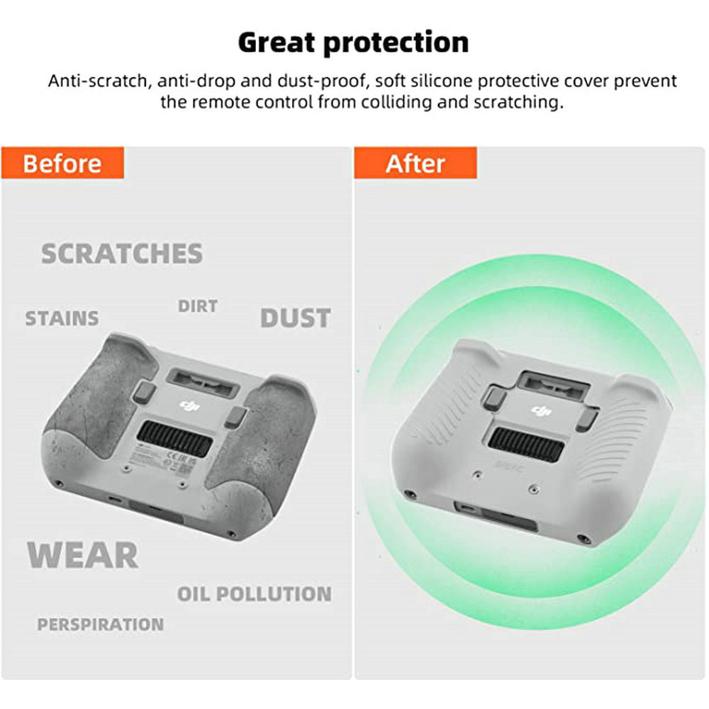 Silicone Case Cover for DJI RC Remote Controller Scratch-Resistant Sleeve Case 3