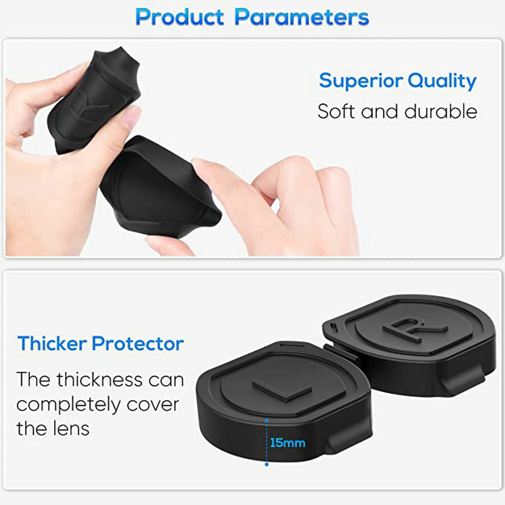 Soft Silicone Dustproof And Scratch-Proof Cover Glasses With a Thick Lens Cap For Psvr2 5