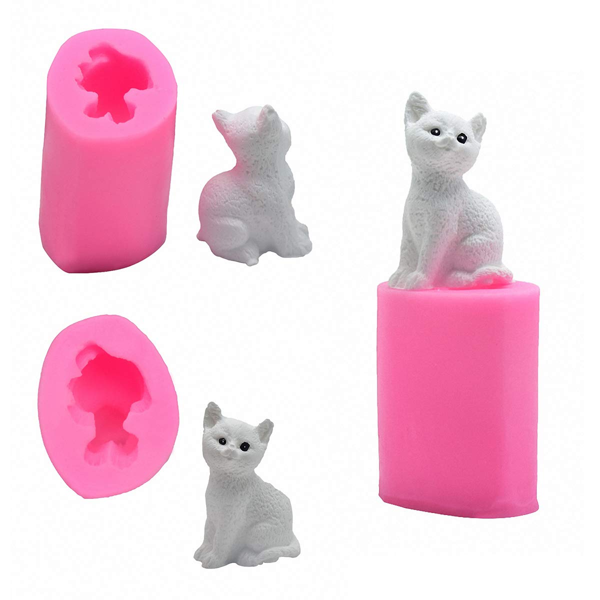 Kitten Candle Molds 3