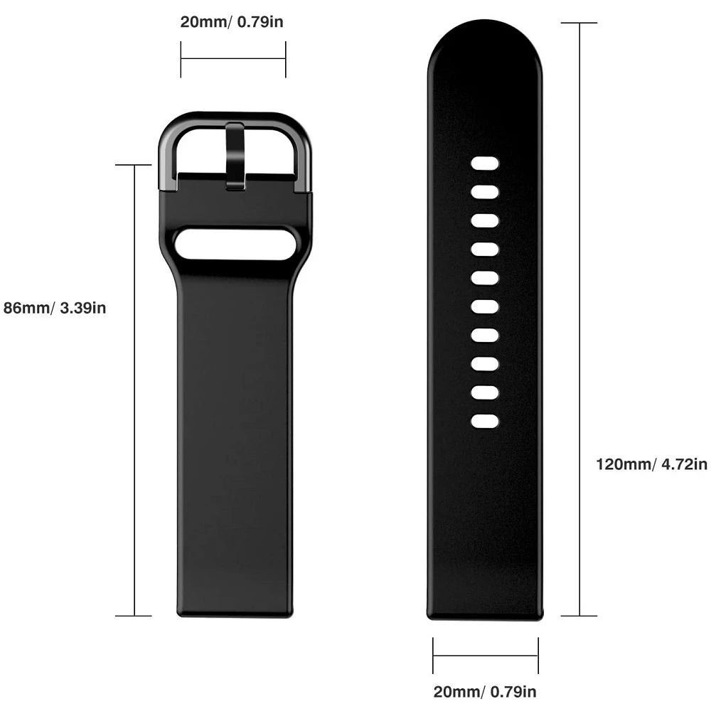 Silicone Watch Strap For Amazfit Bip 3 3