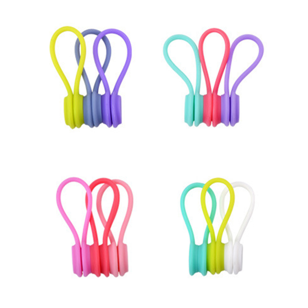 Soft Silicone Magnetic Cable Winder 5