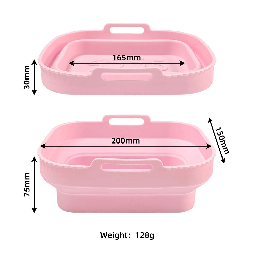 silicone baking tray convenient foldable fried food separation filter oil silicone tray heat insulation 4
