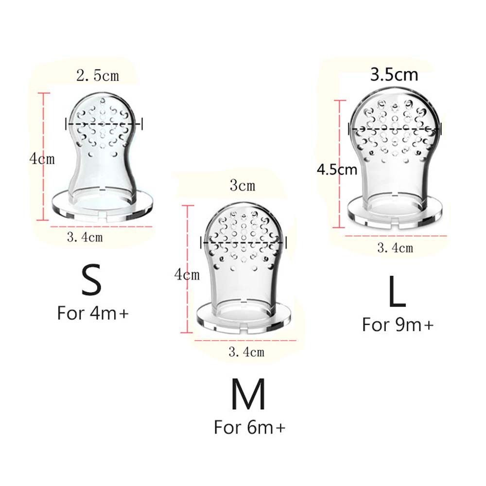 Baby fruit supplement feeding pacifier food-grade silicone vegetable fruit feeding teat 3