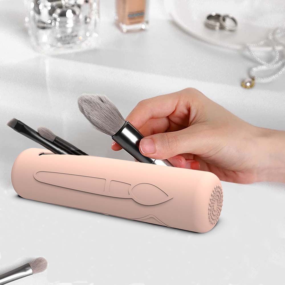 makeup pen lipstick silicone storage bag pencil large capacity storage bag 3