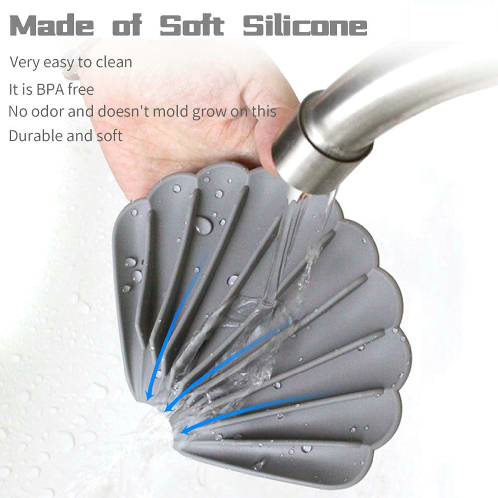 silicone soap dispenser soap dish  bathroom supplies soft Glue soap pad