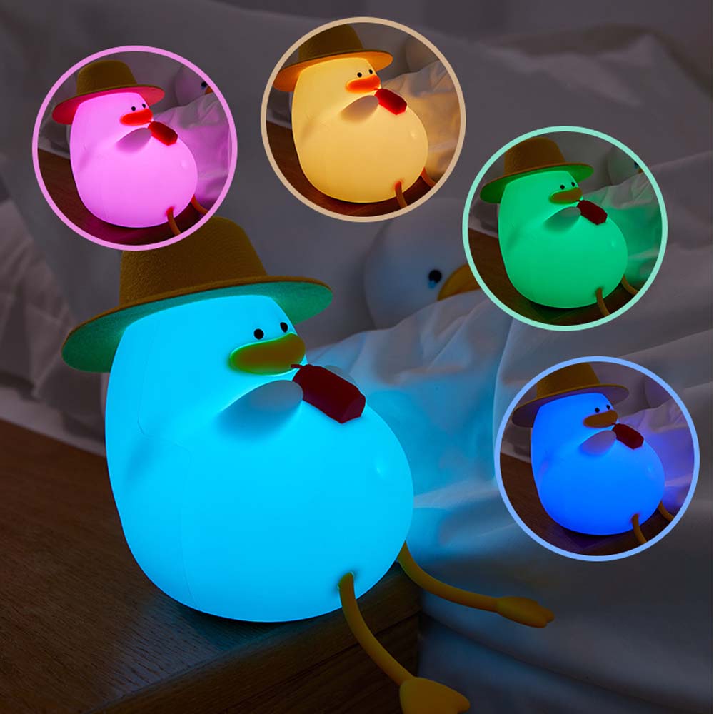  fun lamp cartoon silicone duck Night light 2