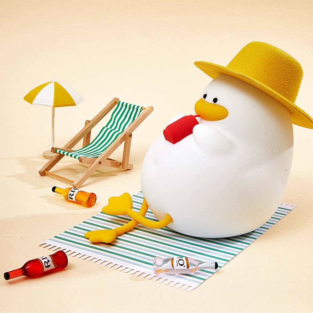  fun lamp cartoon silicone duck Night light 5