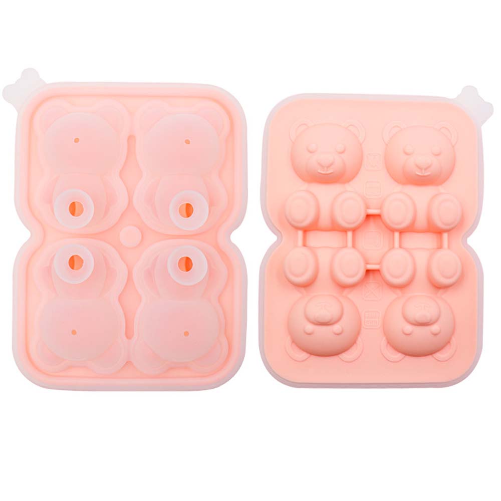 Bear ice cube mold bear ice grid ice hockey silicone ice grid ice Box mold 2
