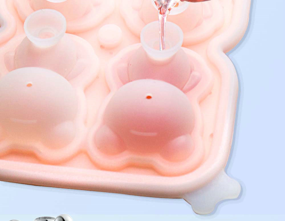 Bear ice cube mold bear ice grid ice hockey silicone ice grid ice Box mold 7