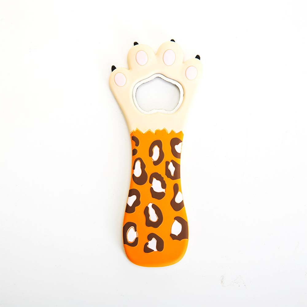 fashion beer silicone opener Cute creative gift cat's claw magnetic bottle opener refrigerator sticker