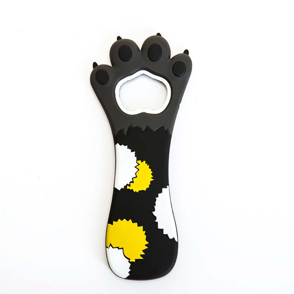 fashion beer silicone opener Cute creative gift cat's claw magnetic bottle opener refrigerator sticker 4