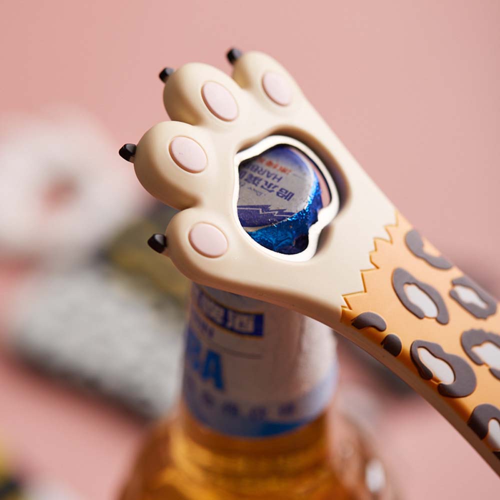 fashion beer silicone opener Cute creative gift cat's claw magnetic bottle opener refrigerator sticker 7