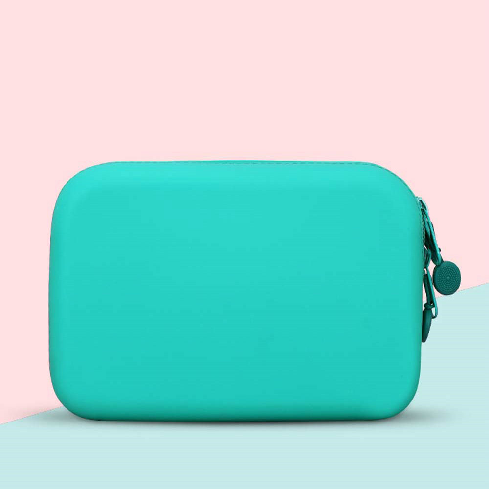 Silicone pen bag cute simple cosmetic bag pen bag stationery box storage bag creative DLY pencil case 7