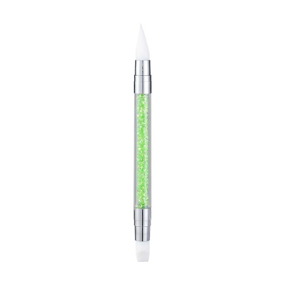 Silicone pen manicure multi-purpose double head application magic mirror powder sticker press rod carving glue adjustment professional tool
