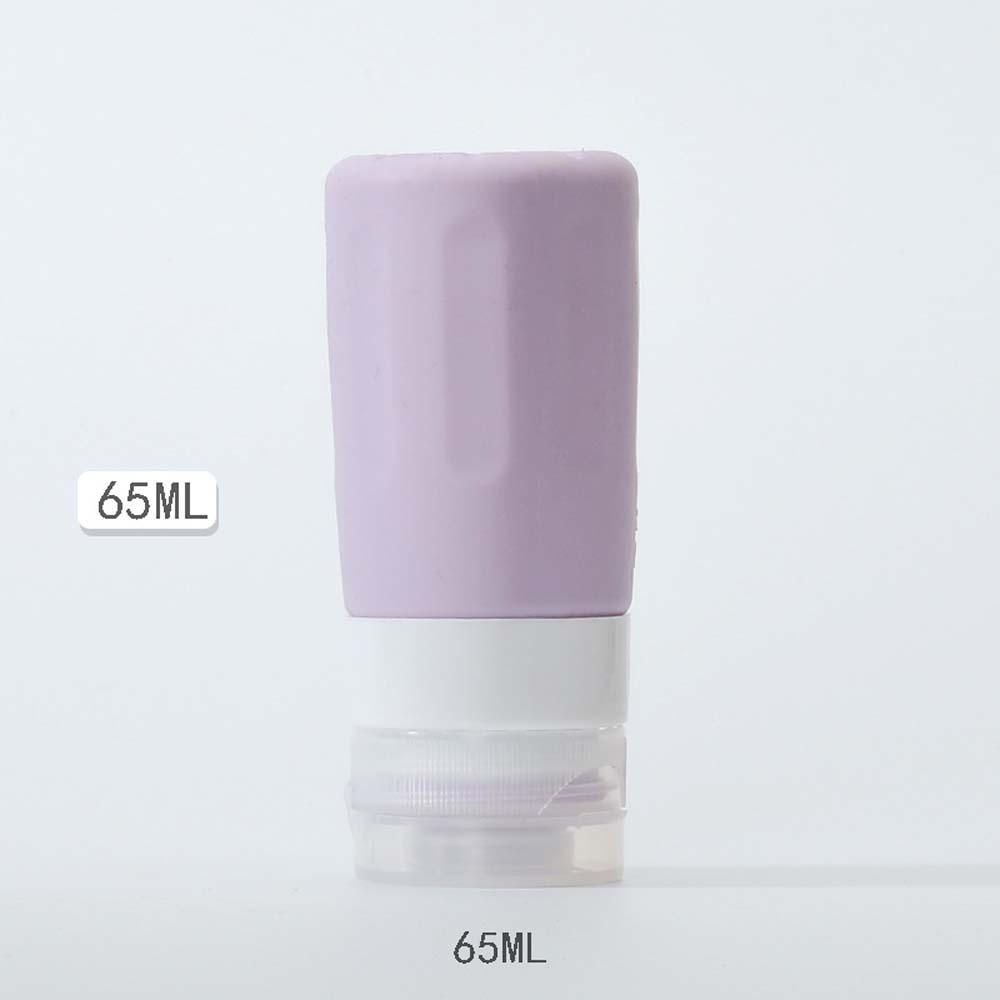 silicone divided bottle travel soft can be brought on the plane portable squeezed shampoo shower gel bottle to wash face 5
