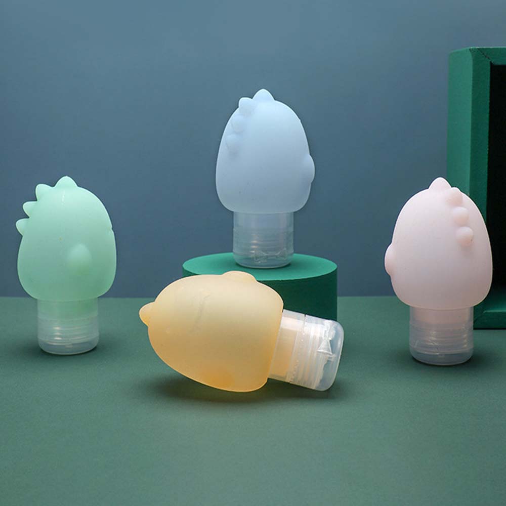 cartoon shape silicone extrusion bottle for business trip portable cosmetics divided bottle home cosmetics bottle 3