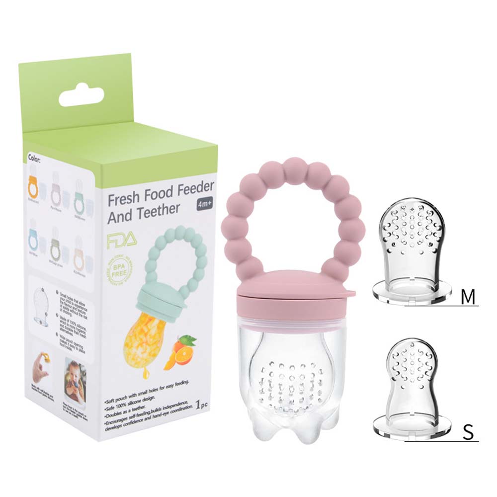 Baby pacifier fruit and vegetable bite fruit food supplement artifact children's food grade baby silicone toothgel 3