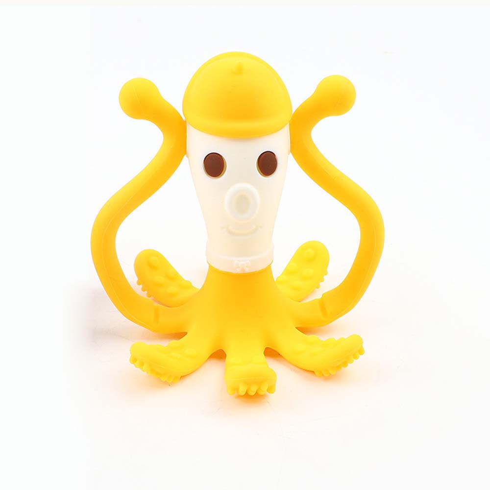 Eater Resistant Octopus Baby Kids can boil platinum silicone toys teething sticks teether bites