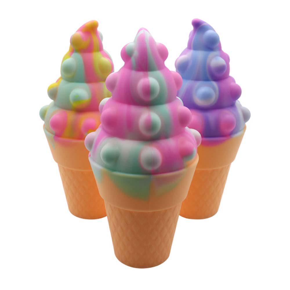 3D decompression fans rat killer pioneer ball ice cream kneading music decompression toy 2