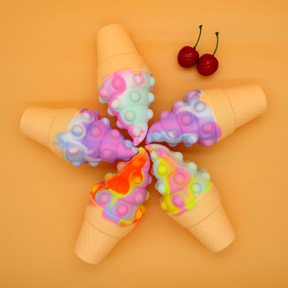 3D decompression fans rat killer pioneer ball ice cream kneading music decompression toy 6