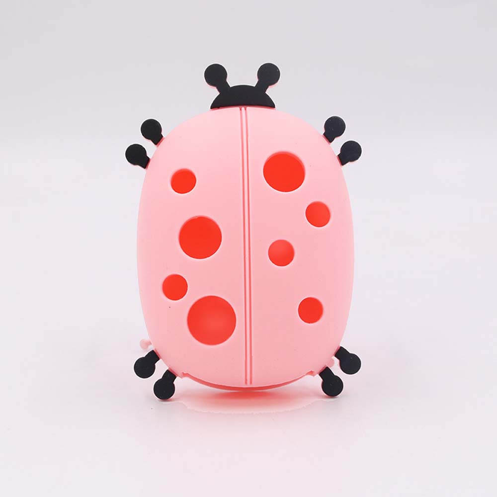 Silicone makeup brush cleaning box ladybug washing box makeup brush storage drying rack eye shadow color change dry cleaning cleaning box 3