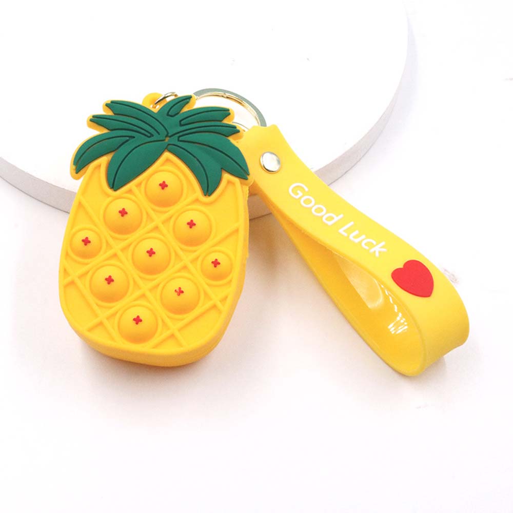 New Pioneer Coin Purse Key Pendant Cartoon Bag Pendant Fingertip Bubble Music Unzipped Keychain 6