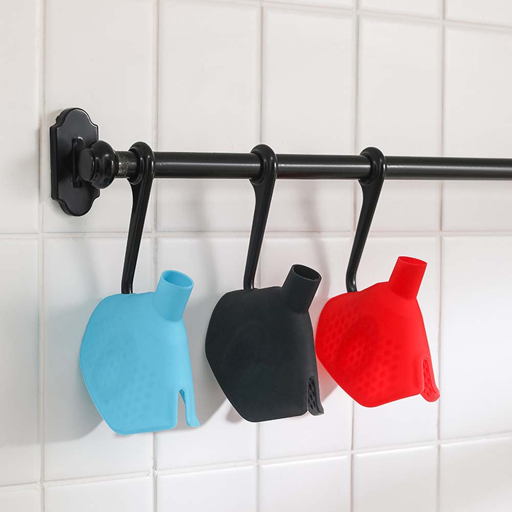 multifunctional silicone heat insulation clip silicone funnel anti-scald dish heat insulation clip Small aperture funnel 5