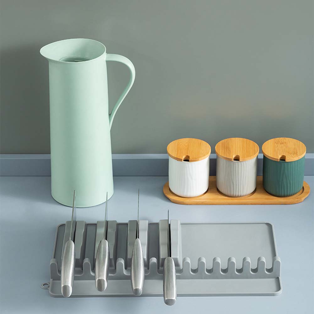 Silicone knife shovel spoon storage rack knife holder kitchen shelf shovel soup spoon bowl chopsticks kitchen storage mat 2
