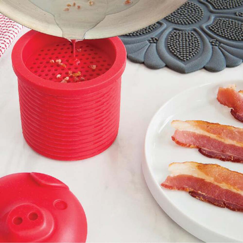 silicone bacon greaser drainer bacon grease collector bacon grease collector bacon grease reservoir 2