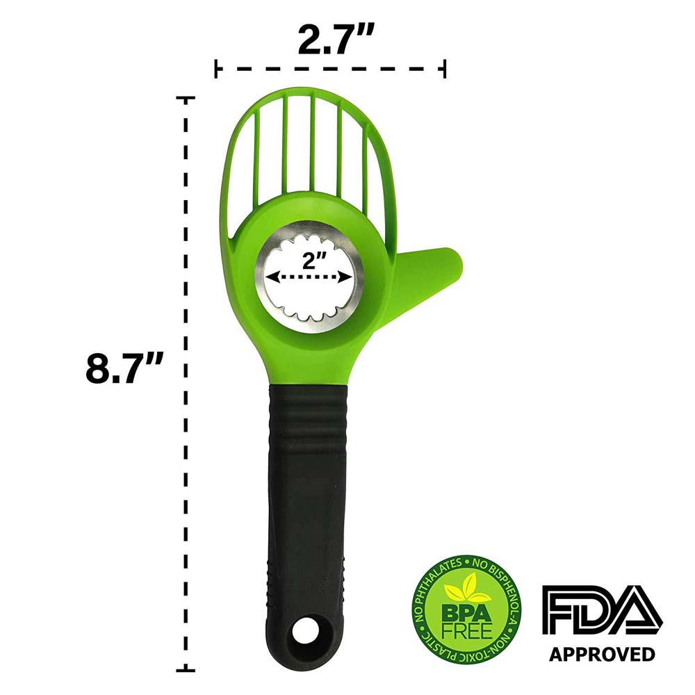 Multifunctional avocado special knife pulp separation 3-in-1 avocado separator avocado coring slicer 8