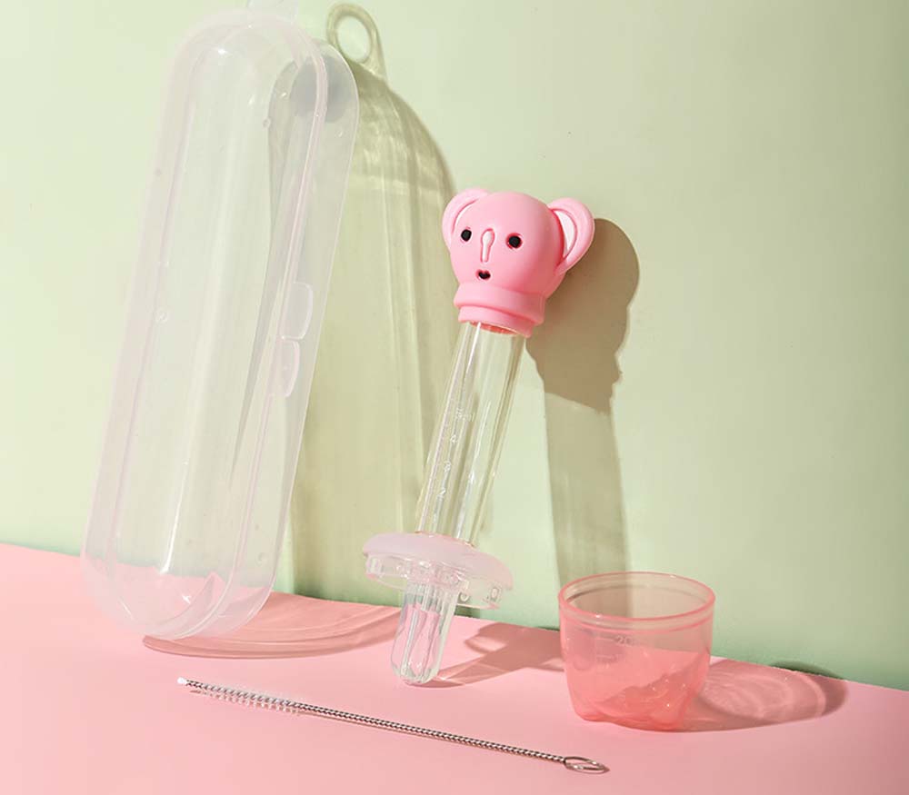 Baby medicine artifact soft cute pacifier type syringe type medicine feeder is also a juice artifact 7