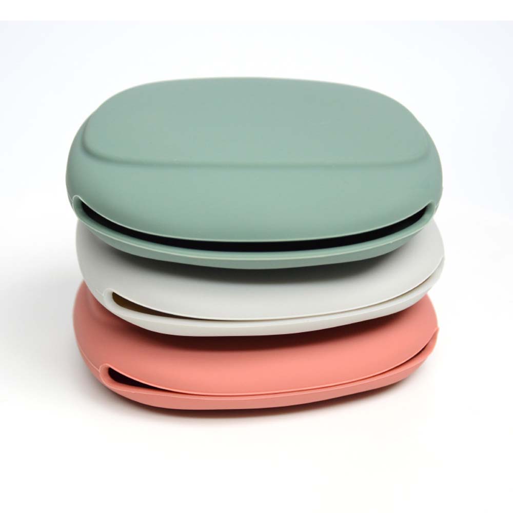 Portable dustproof mini data cable storage bag silicone earphone bag simple modern style headphone storage box coin purse 5