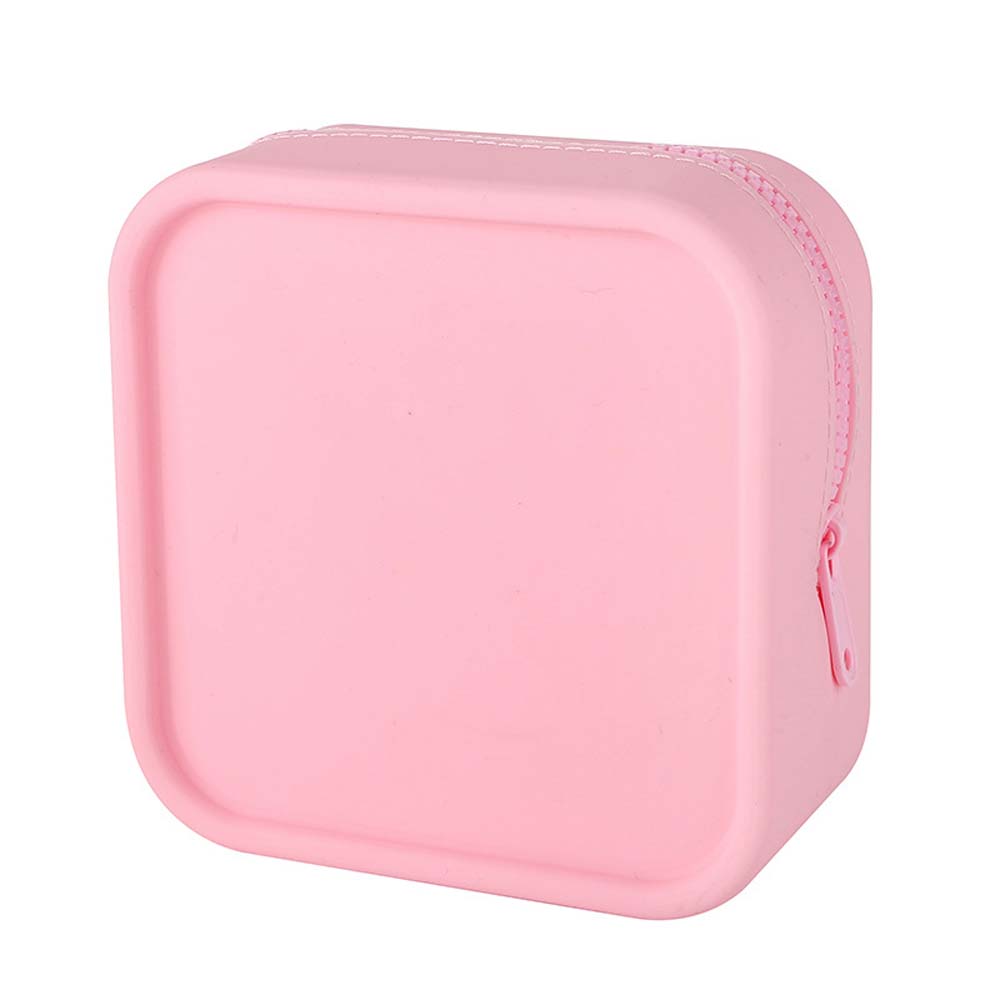 Fashion solid color silicone cosmetic bag large capacity zipper cosmetics storage bag portable large soft silicone toiletry bag 4
