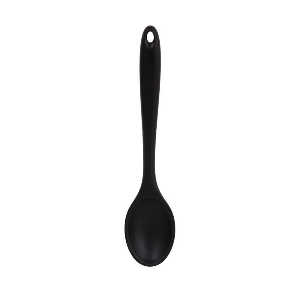 Food grade silicone spoon Silicone colander Tableware spoon Seasoning spoon Kitchen tools 3