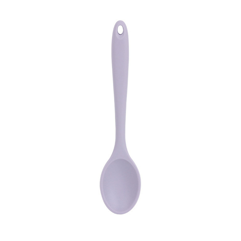 Food grade silicone spoon Silicone colander Tableware spoon Seasoning spoon Kitchen tools 4
