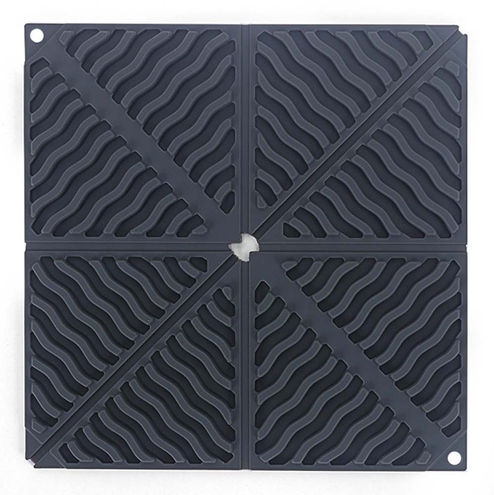 Silicone folding insulated placemat  kitchen supplies bowl pan coaster waterproof non-slip soft table mat  5