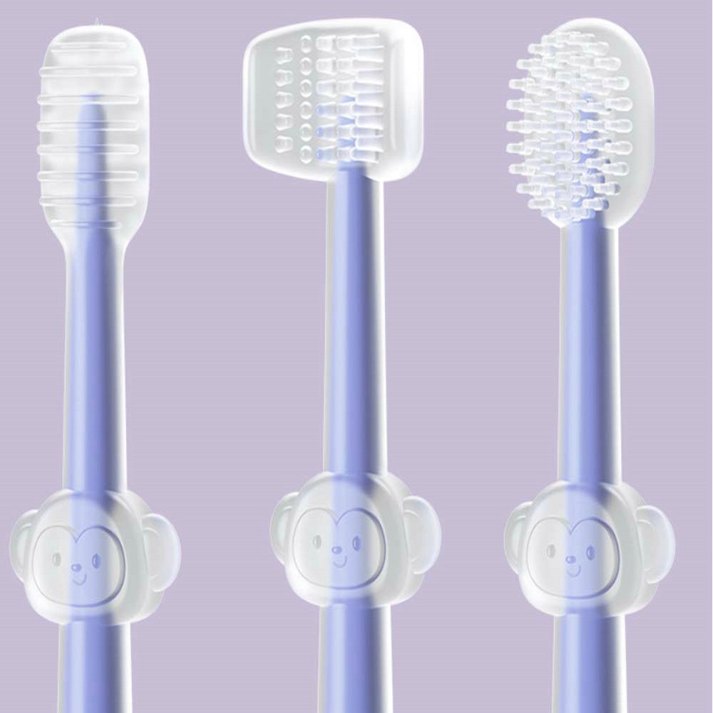 Baby toothbrush tongue and oral cleaning baby teeth silicone toothbrush newborn baby brushing teeth with 0-1 years old