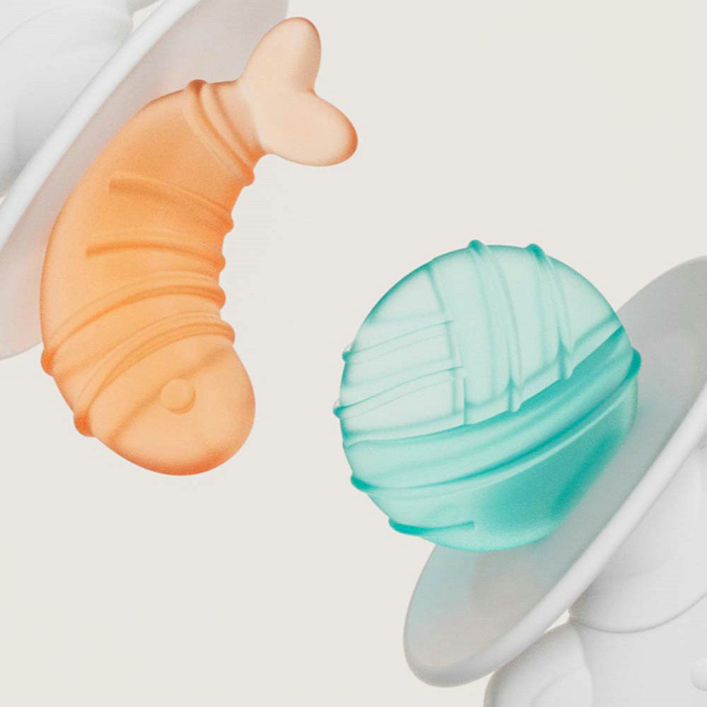 Teether Baby Teething Stick Food Grade Silicone Anti-Eating Hand Artifact Baby Biting Rubber Toy 4