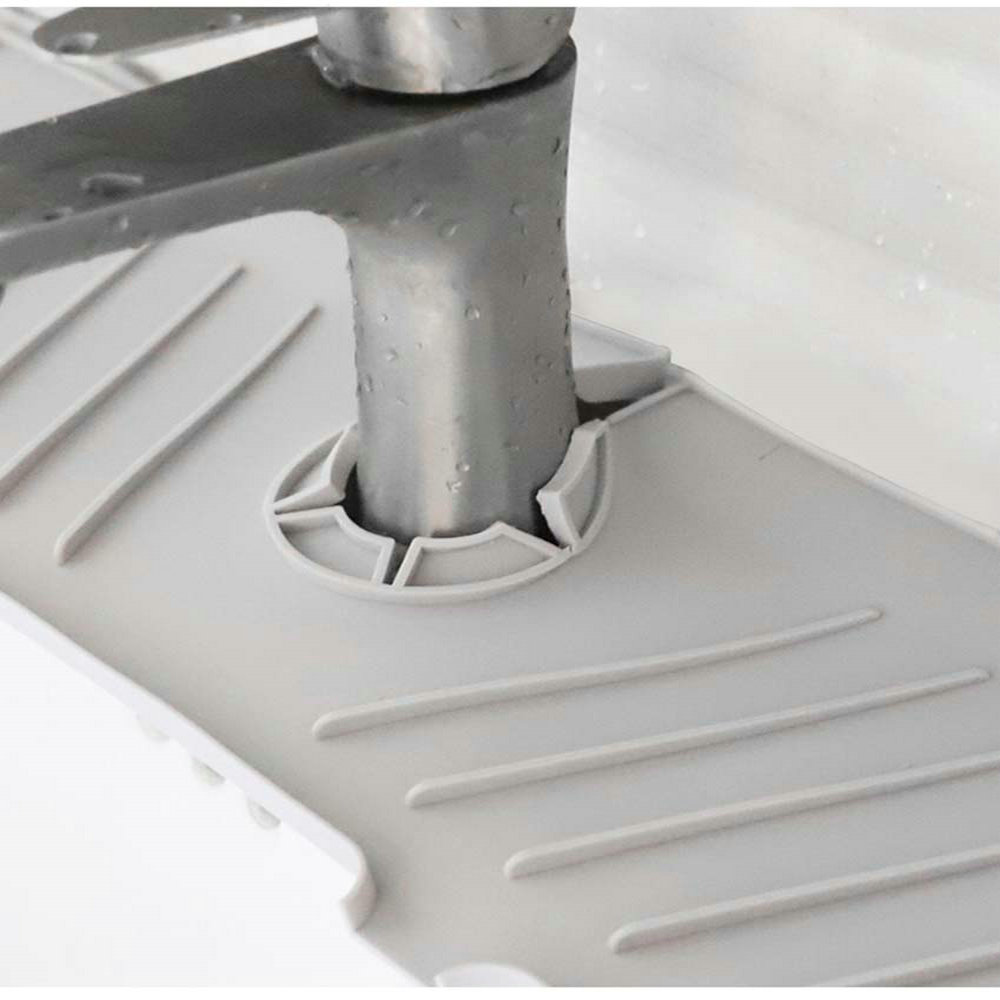 Upgrade silicone faucet draining mat bathroom faucet pad sink faucet splash proof drying mat 2